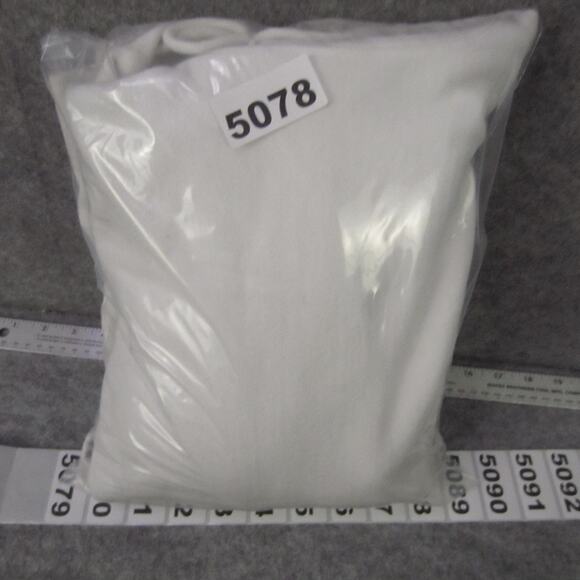 Champion Hoodie Mens Large White Reverse Weave Pullover Fleece C Logo Sleeve - Picture 9 of 9